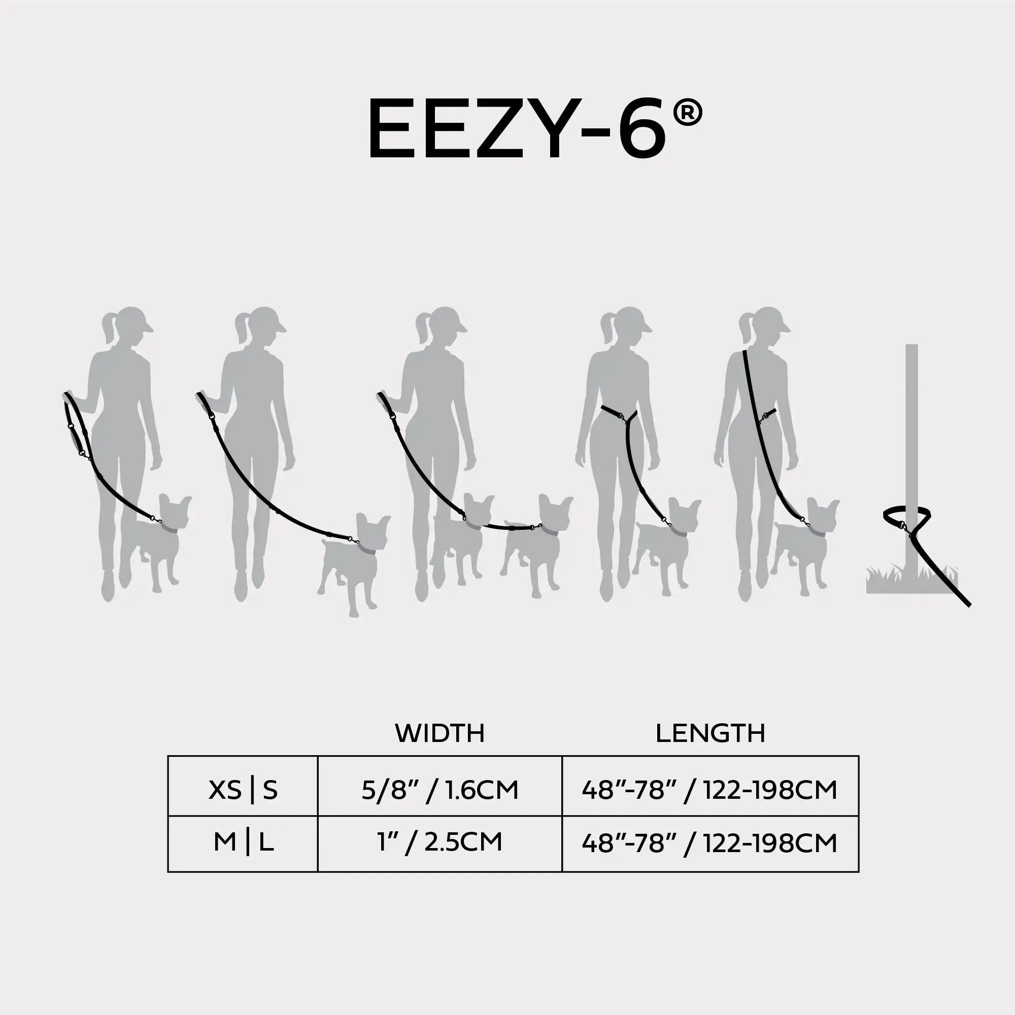 EEZY-6® Reflective Dog Leash | Neon Pink