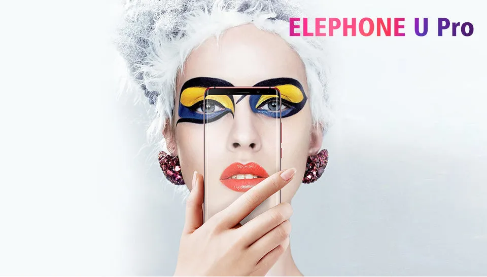 Elephone 4G LTE Smartphone - U PRO 5.99 inch, 3550mAh, 6GB RAM 128GB ROM, Android 8.0, Snapdragon 660 Octa Core - Blue