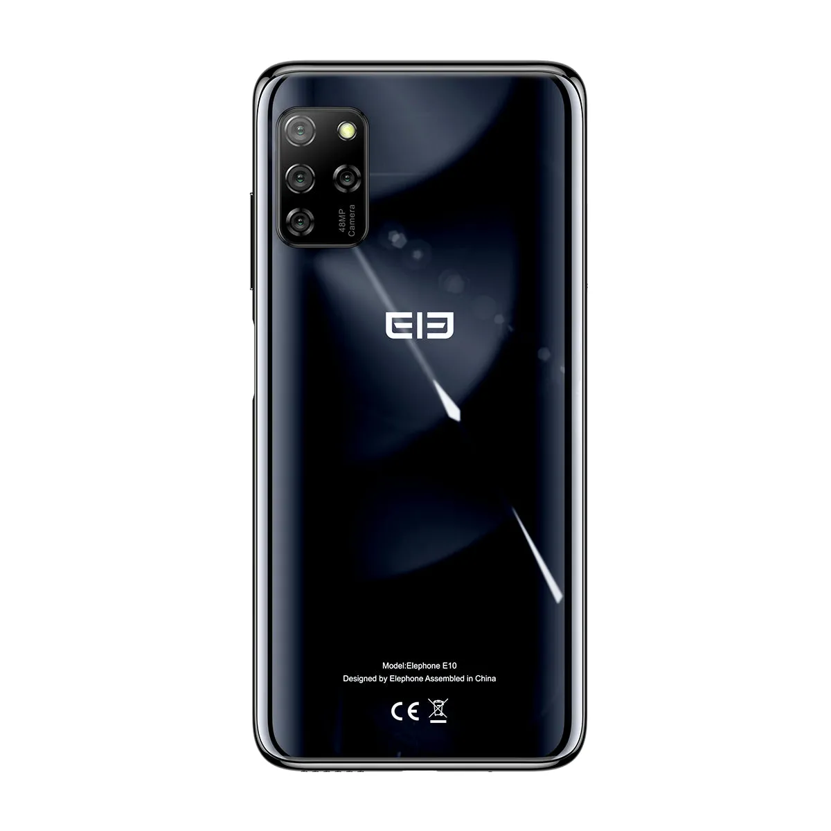 Elephone E10 Mobile Phone 6.5Inch MT6762D Octa Core 4GB 64GB 4000mAh Android 10 Quad Camera 48MP NFC Side Fingerprint Smartphone Aurora green
