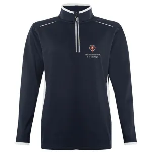 Ellesmere Port C of E College 1/4 Zip Top Navy / White (Optional)