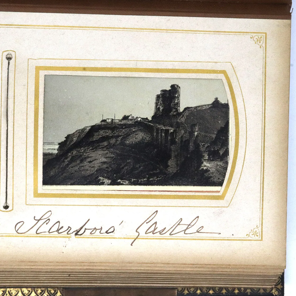 English Gilt Embossed Leather Bound Album and Souvenir Engravings