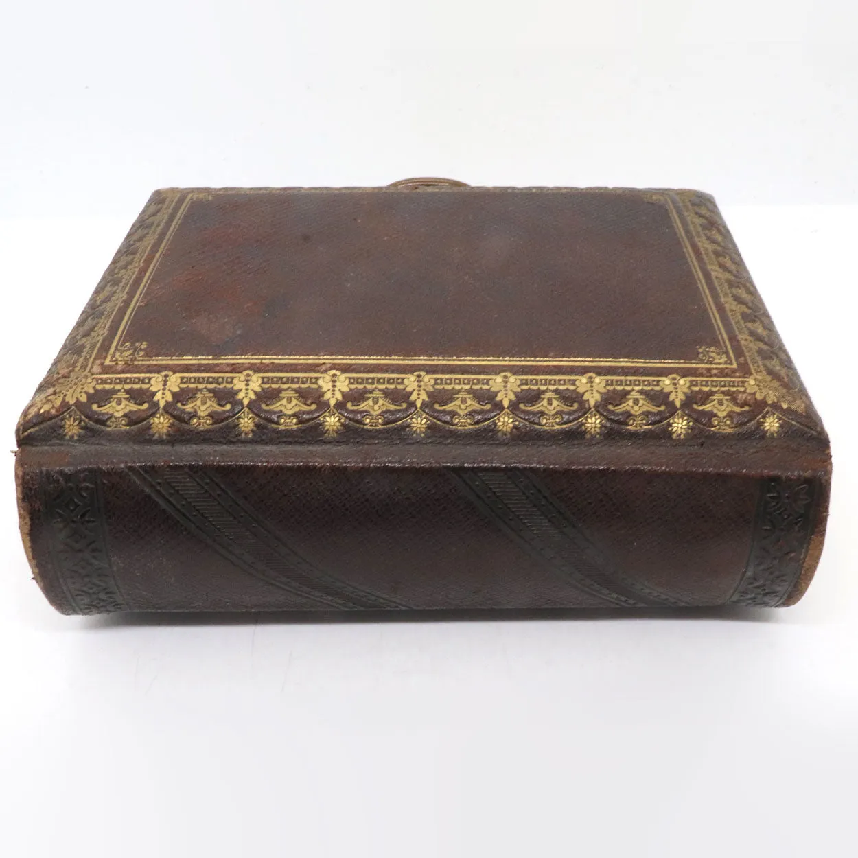 English Gilt Embossed Leather Bound Album and Souvenir Engravings