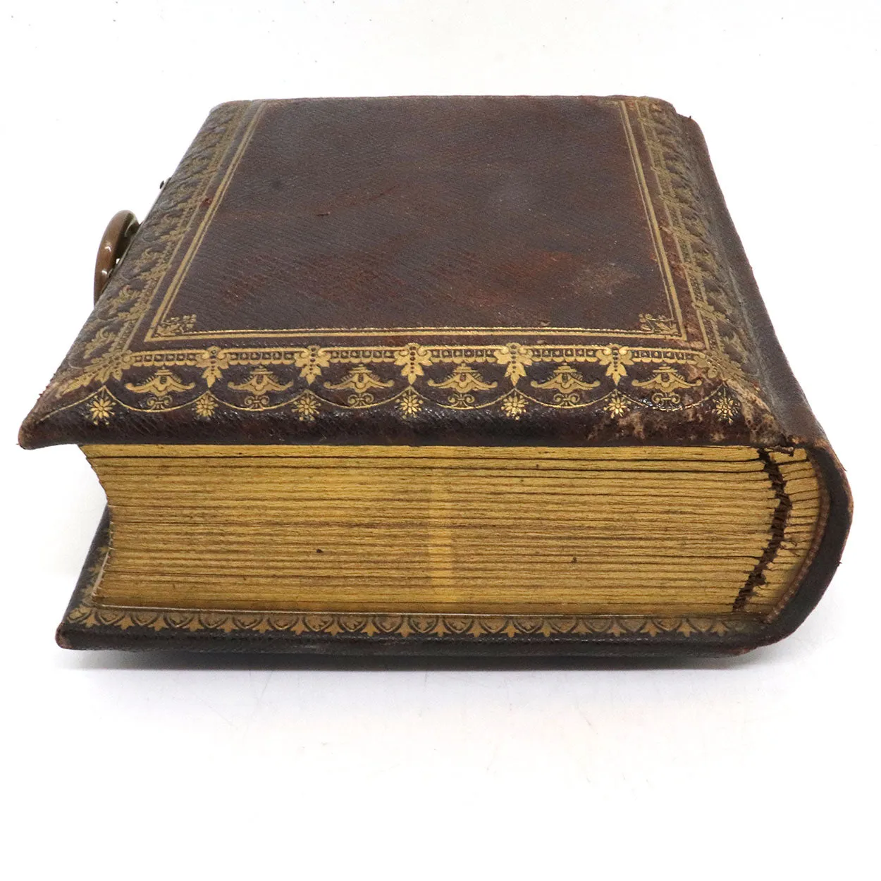 English Gilt Embossed Leather Bound Album and Souvenir Engravings
