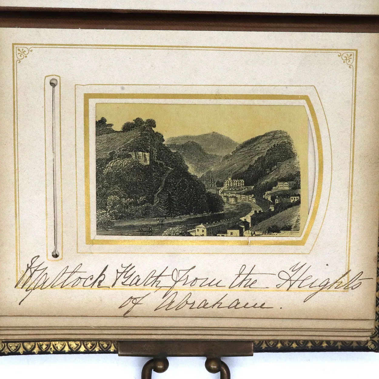 English Gilt Embossed Leather Bound Album and Souvenir Engravings
