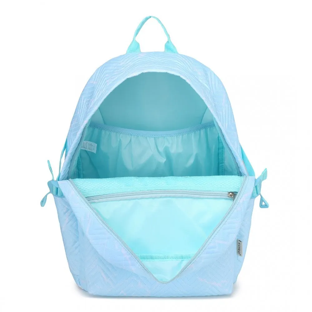 EQ2361 - Kono Water-Resistant School Backpack With Secure Laptop Compartment - Blue