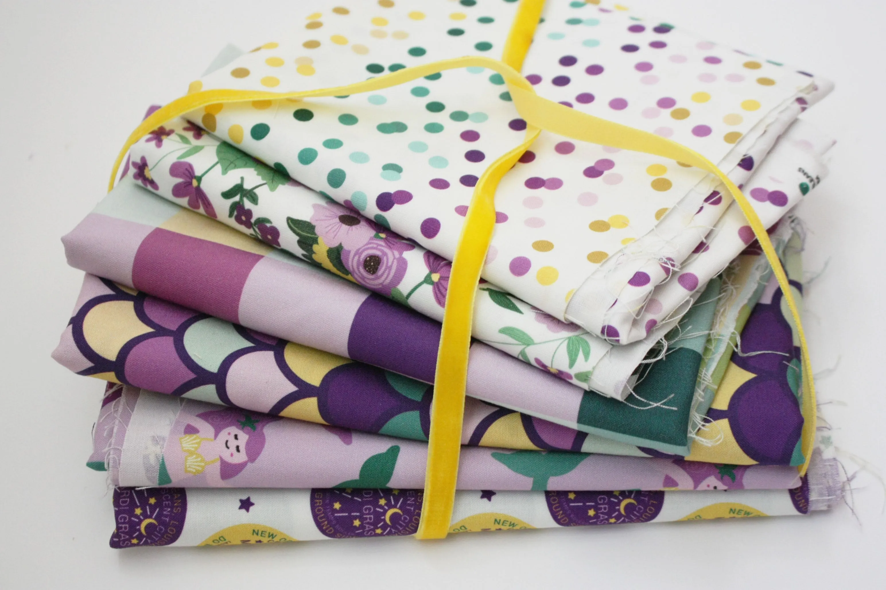 Fabric: Mardi Gras Carnival Bouquet | 100% Cotton Woven Fabric