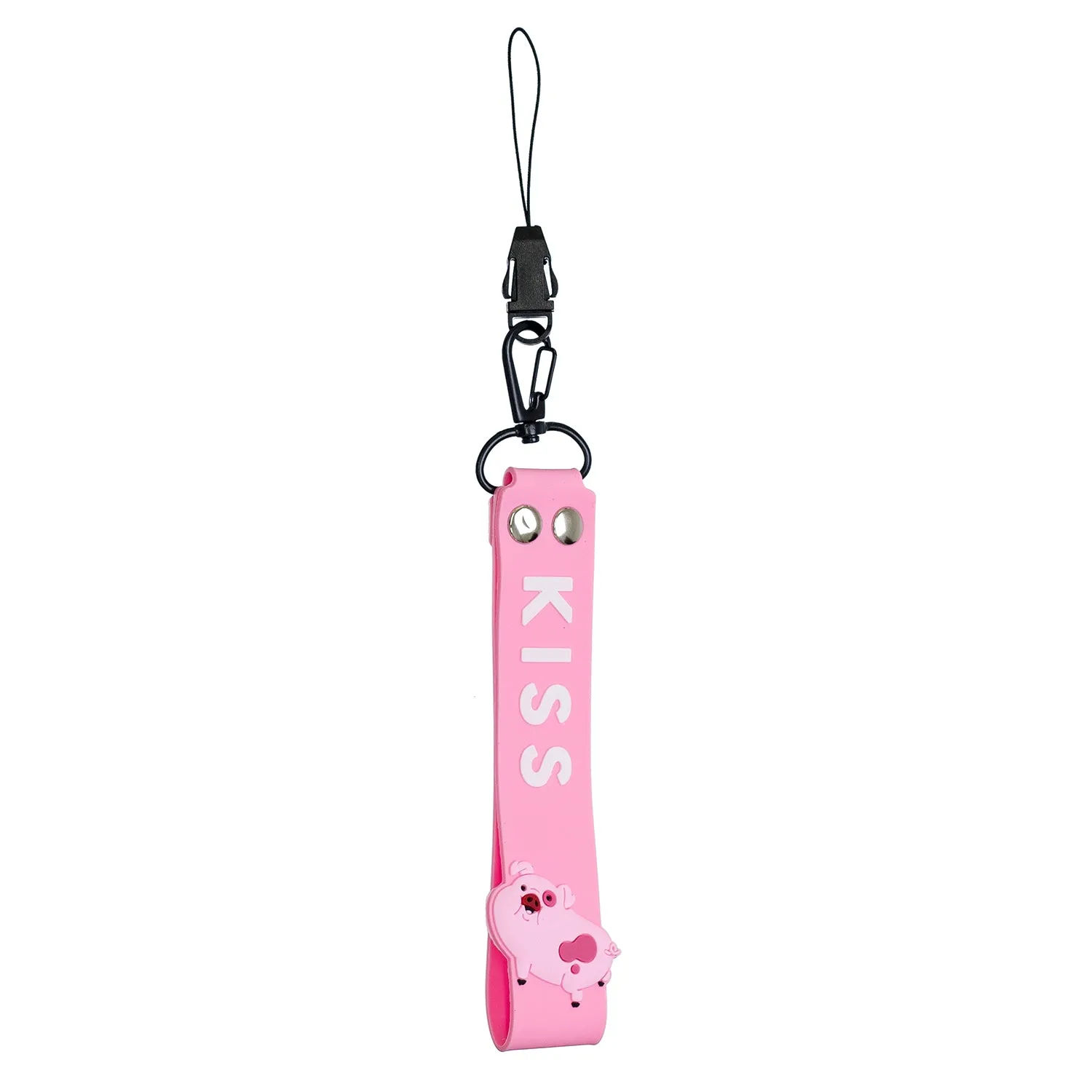 Fashion Silicone Detachable Lanyard Cute Mobile Phone Hanging Rope Random Color Light blue