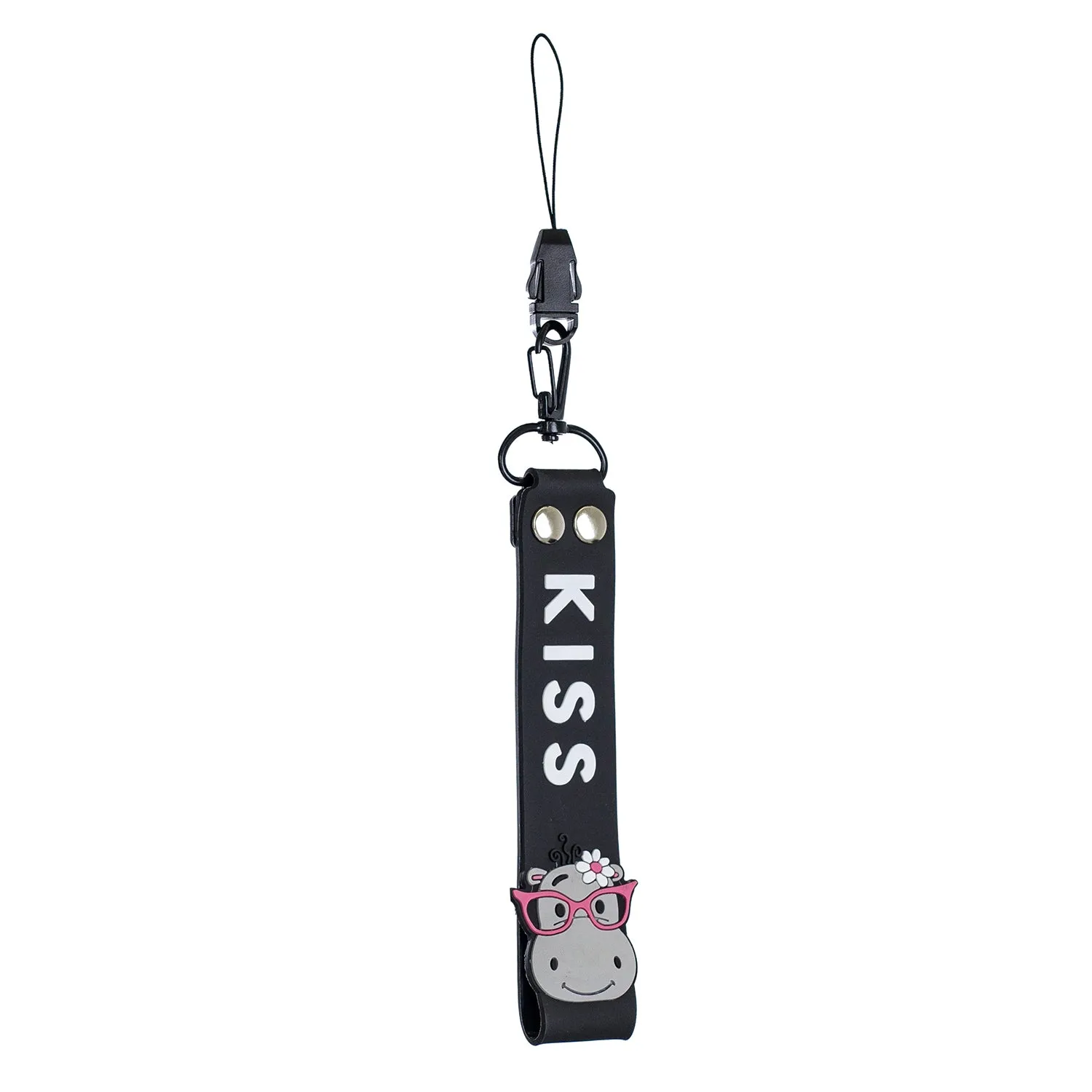 Fashion Silicone Detachable Lanyard Cute Mobile Phone Hanging Rope Random Color Light blue