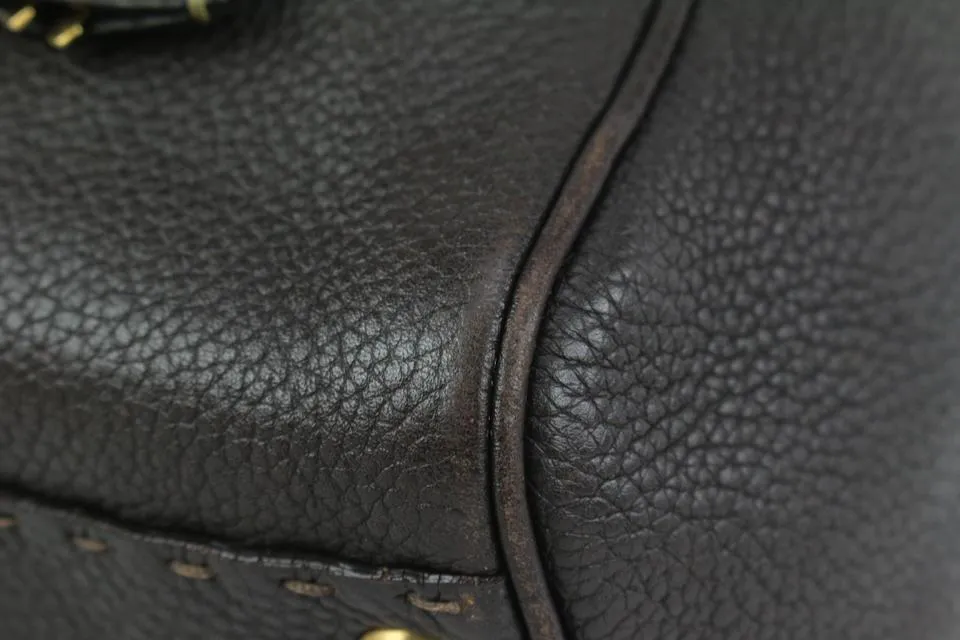 Fendi Brown Leather Selleria Boston Bag 824ff54