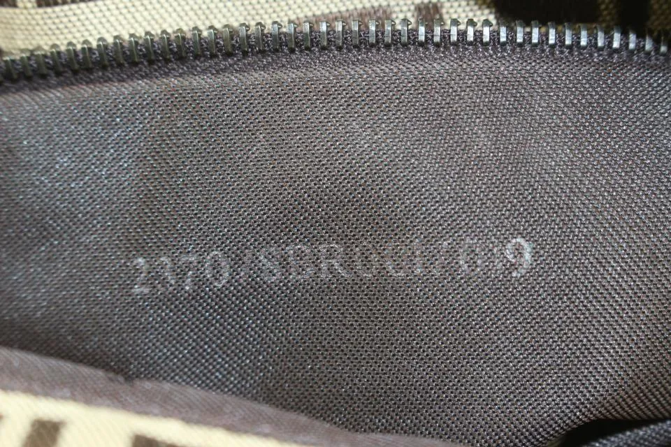 Fendi Mini Zucca Brown Zucchino Canvas Mama Forever Bag 1126f5