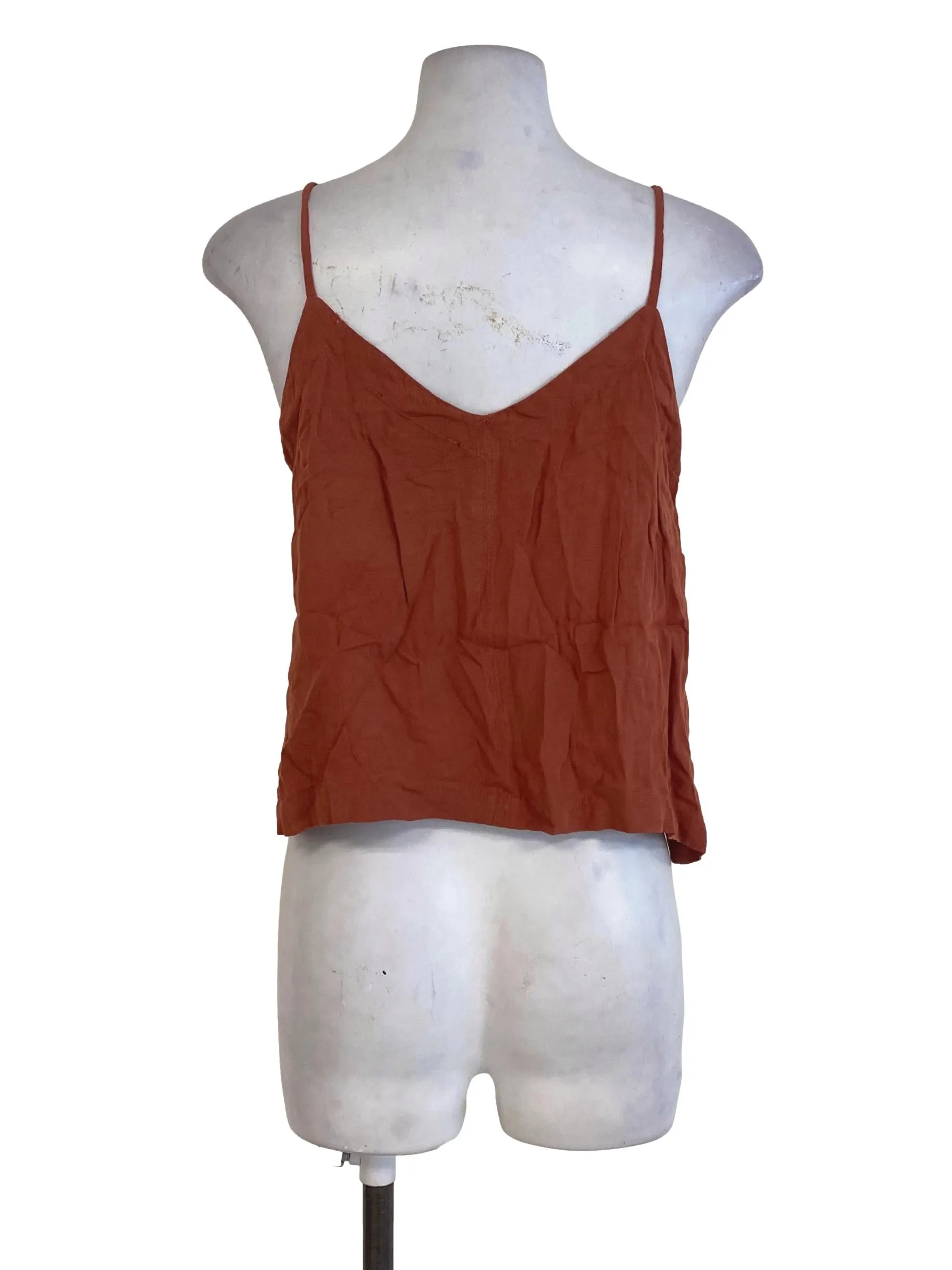 Fire Button Down V Neck Top