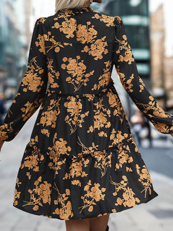 Floral Print Dress with Elegant Design