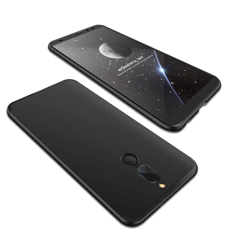 For HUAWEI MAIMANG 6/Mate 10 lite/Honor 9i(india)/Nova 2i Ultra Slim PC Back Cover Non-slip Shockproof 360 Degree Full Protective Case blue