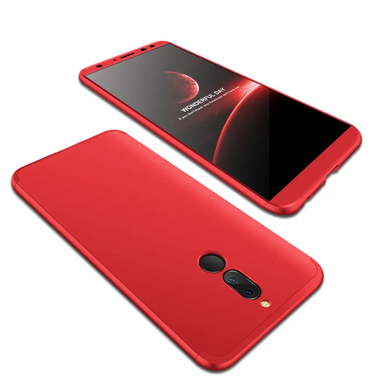 For HUAWEI MAIMANG 6/Mate 10 lite/Honor 9i(india)/Nova 2i Ultra Slim PC Back Cover Non-slip Shockproof 360 Degree Full Protective Case blue