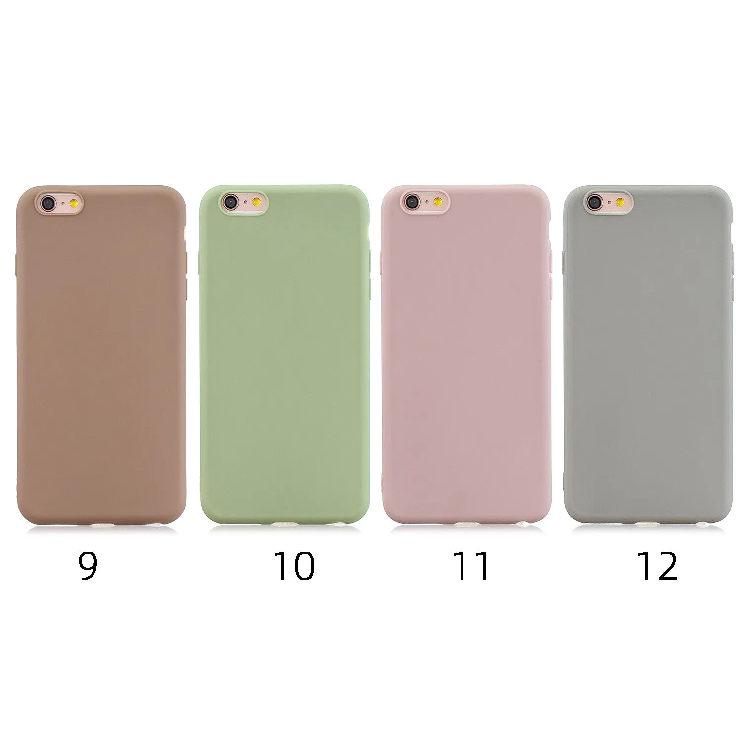 For HUAWEI Y6 2019 Lovely Candy Color Matte TPU Anti-scratch Non-slip Protective Cover Back Case 12