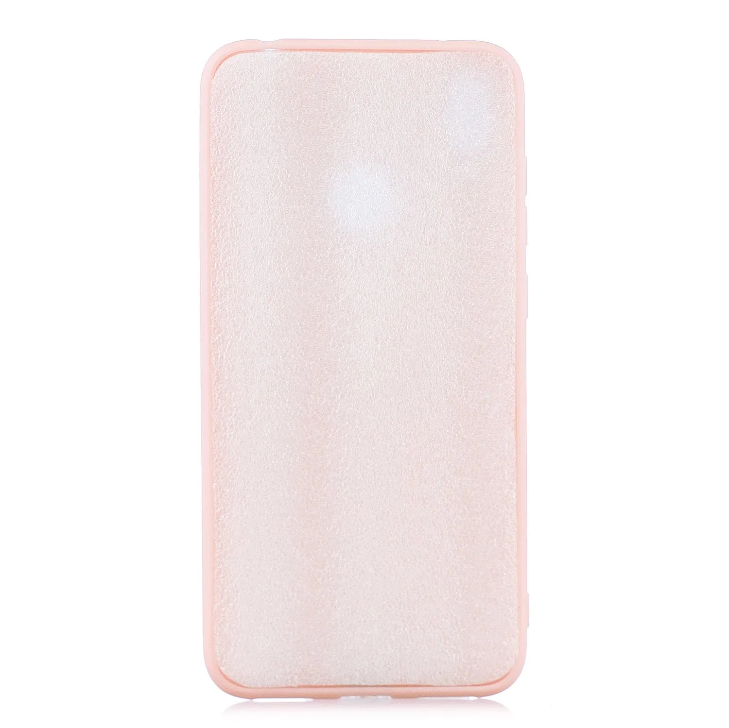 For HUAWEI Y7 2019 Lovely Candy Color Matte TPU Anti-scratch Non-slip Protective Cover Back Case Light blue