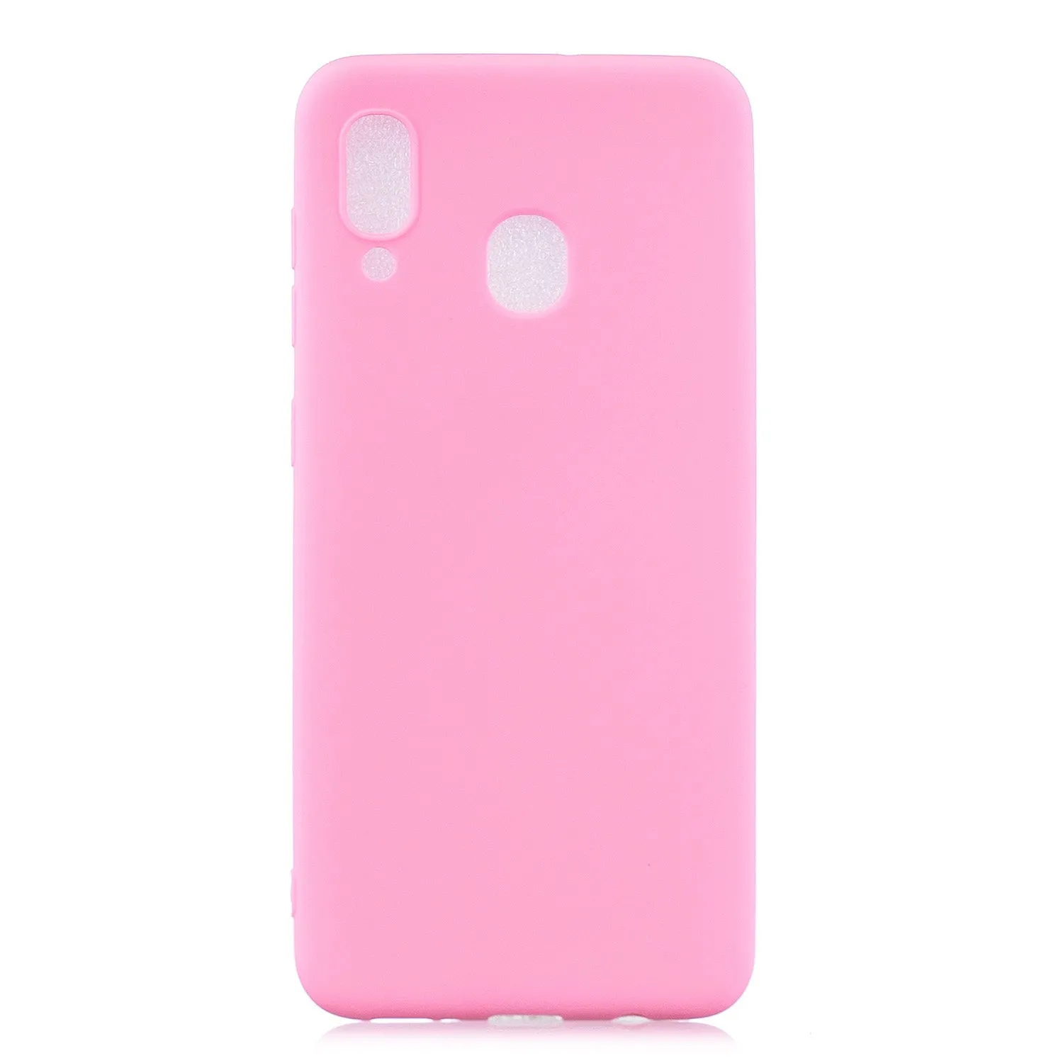 For HUAWEI Y9 2019 Lovely Candy Color Matte TPU Anti-scratch Non-slip Protective Cover Back Case red