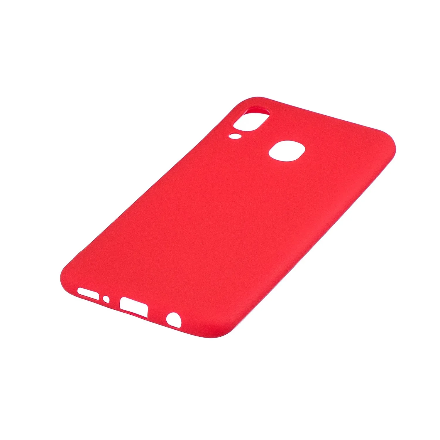 For HUAWEI Y9 2019 Lovely Candy Color Matte TPU Anti-scratch Non-slip Protective Cover Back Case red