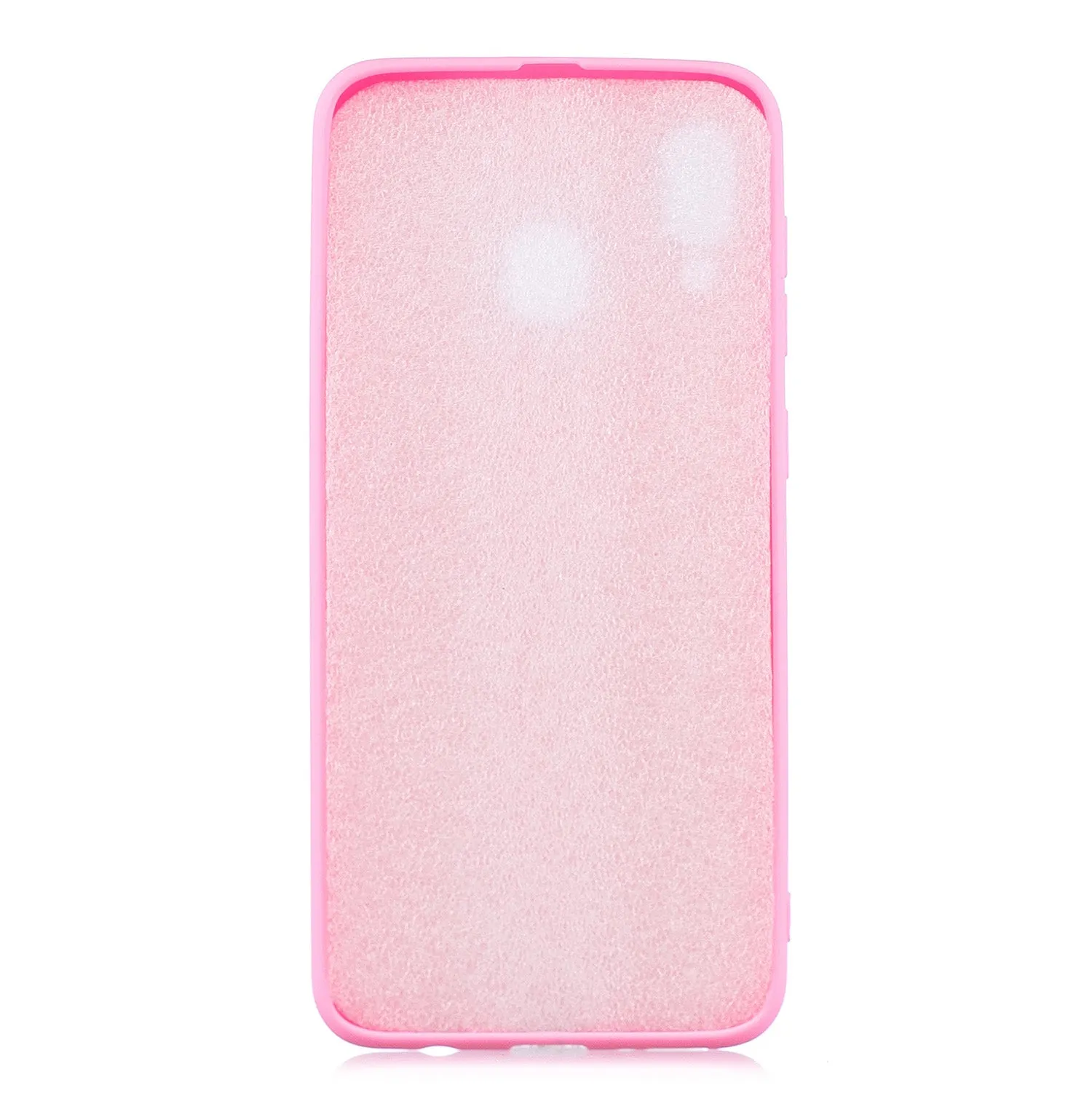 For HUAWEI Y9 2019 Lovely Candy Color Matte TPU Anti-scratch Non-slip Protective Cover Back Case red