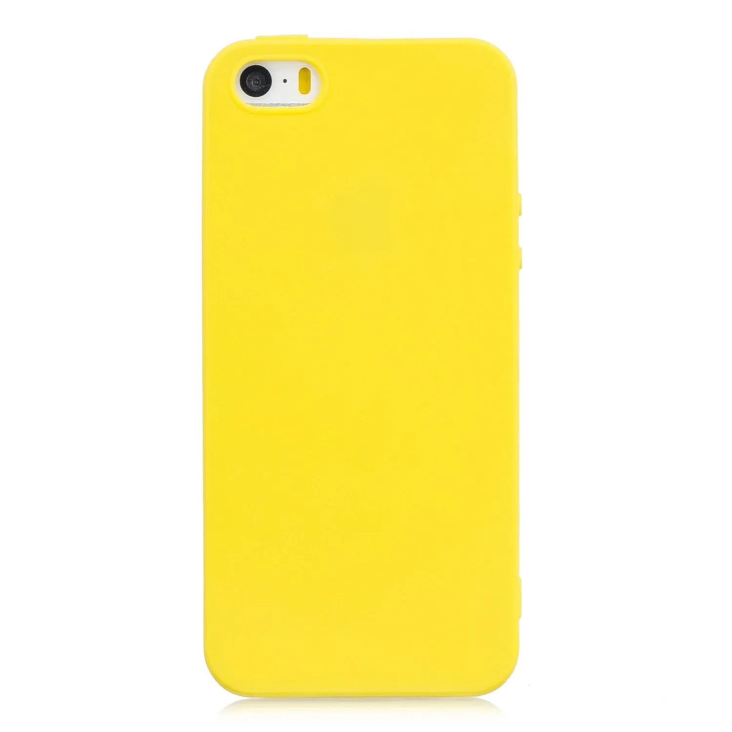 for iPhone 5/5S/SE Lovely Candy Color Matte TPU Anti-scratch Non-slip Protective Cover Back Case Navy