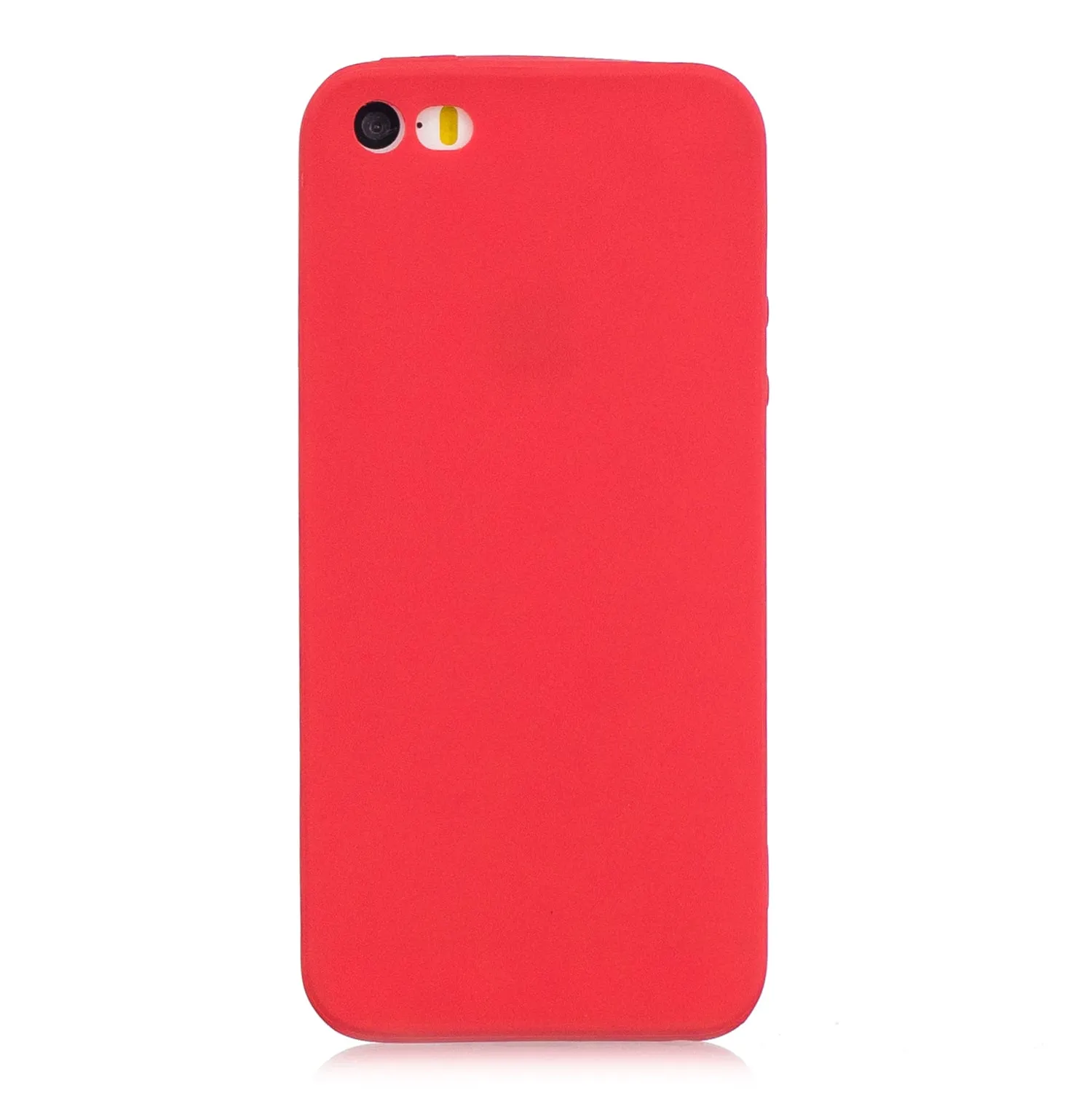 for iPhone 5/5S/SE Lovely Candy Color Matte TPU Anti-scratch Non-slip Protective Cover Back Case Navy