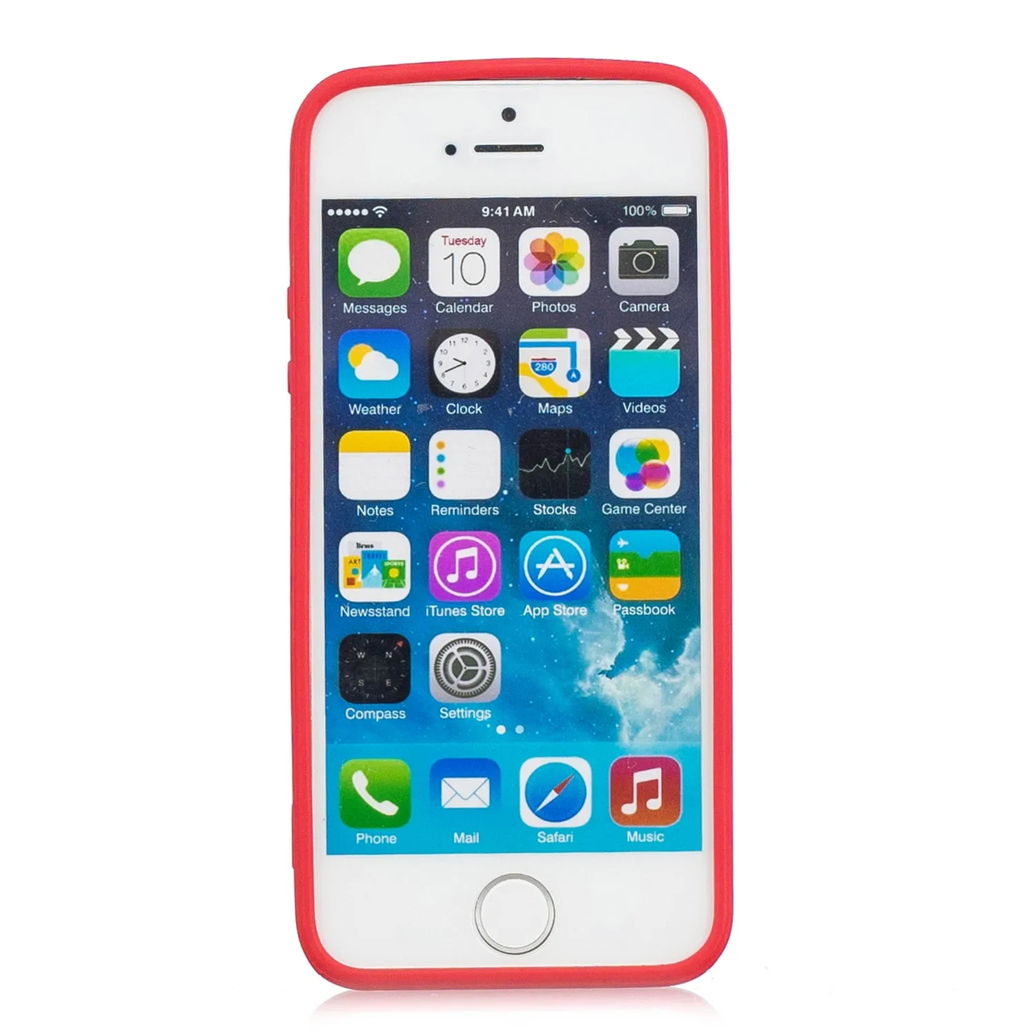 for iPhone 5/5S/SE Lovely Candy Color Matte TPU Anti-scratch Non-slip Protective Cover Back Case Navy