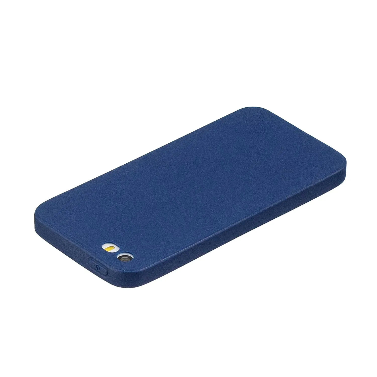 for iPhone 5/5S/SE Lovely Candy Color Matte TPU Anti-scratch Non-slip Protective Cover Back Case Navy