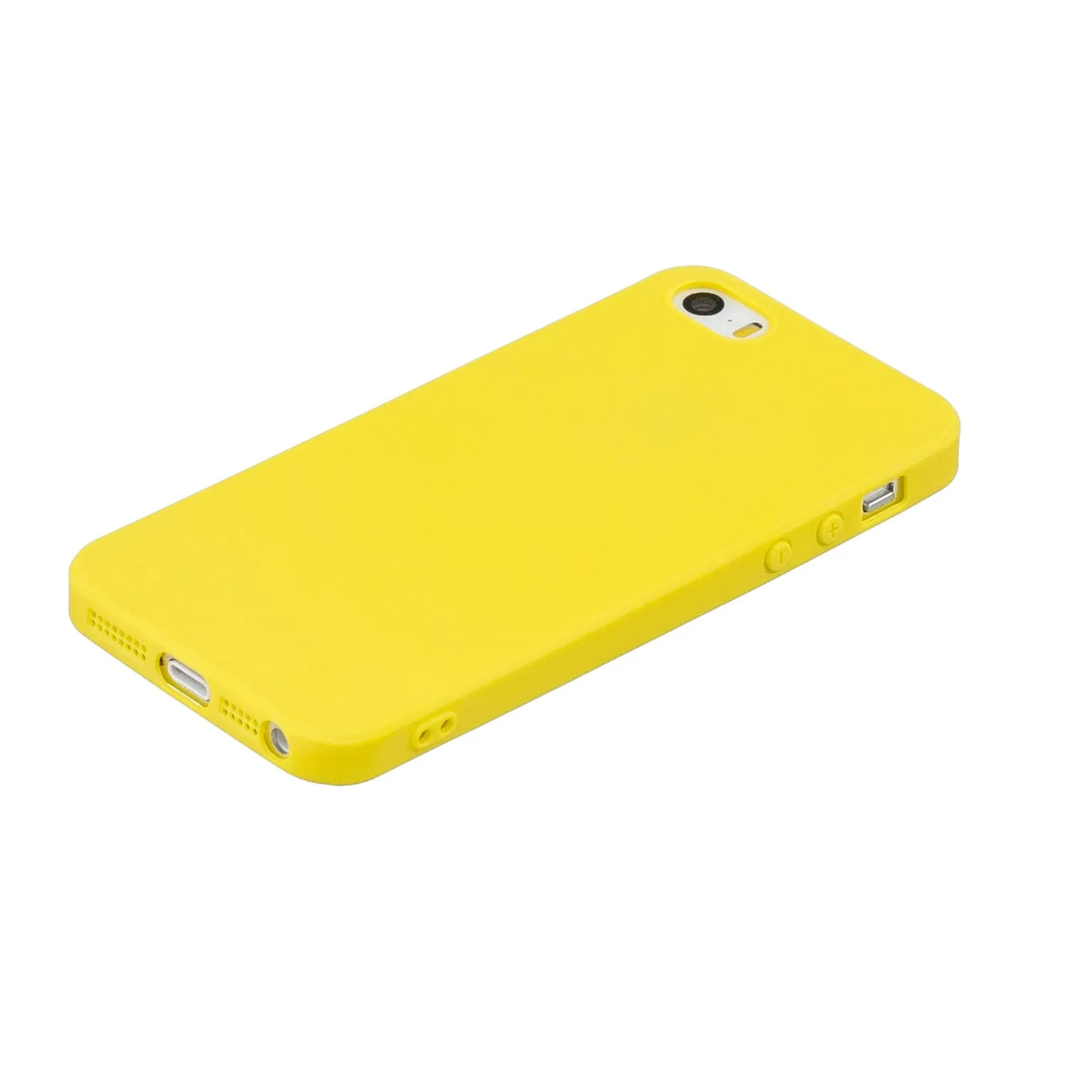 for iPhone 5/5S/SE Lovely Candy Color Matte TPU Anti-scratch Non-slip Protective Cover Back Case red