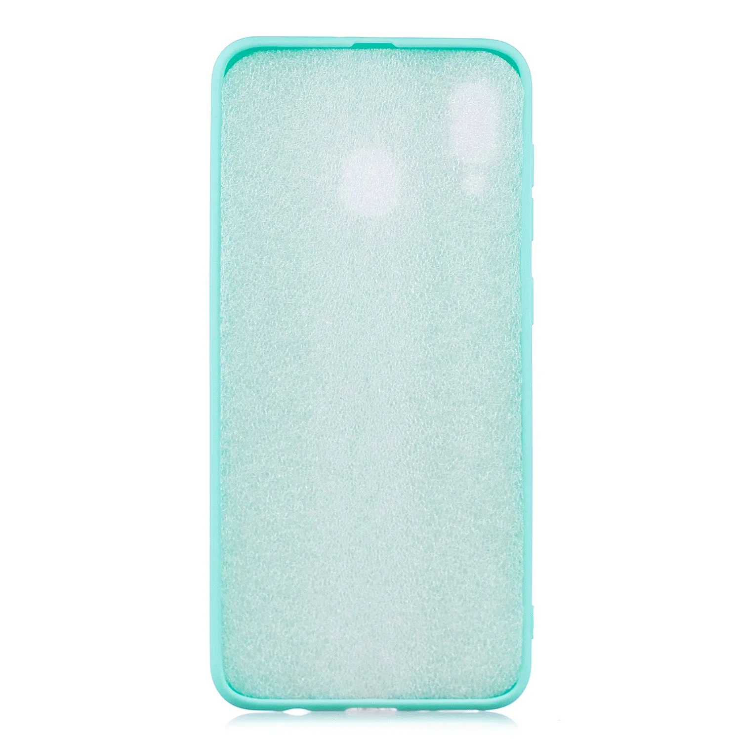 For Samsung A30 Lovely Candy Color Matte TPU Anti-scratch Non-slip Protective Cover Back Case Light blue