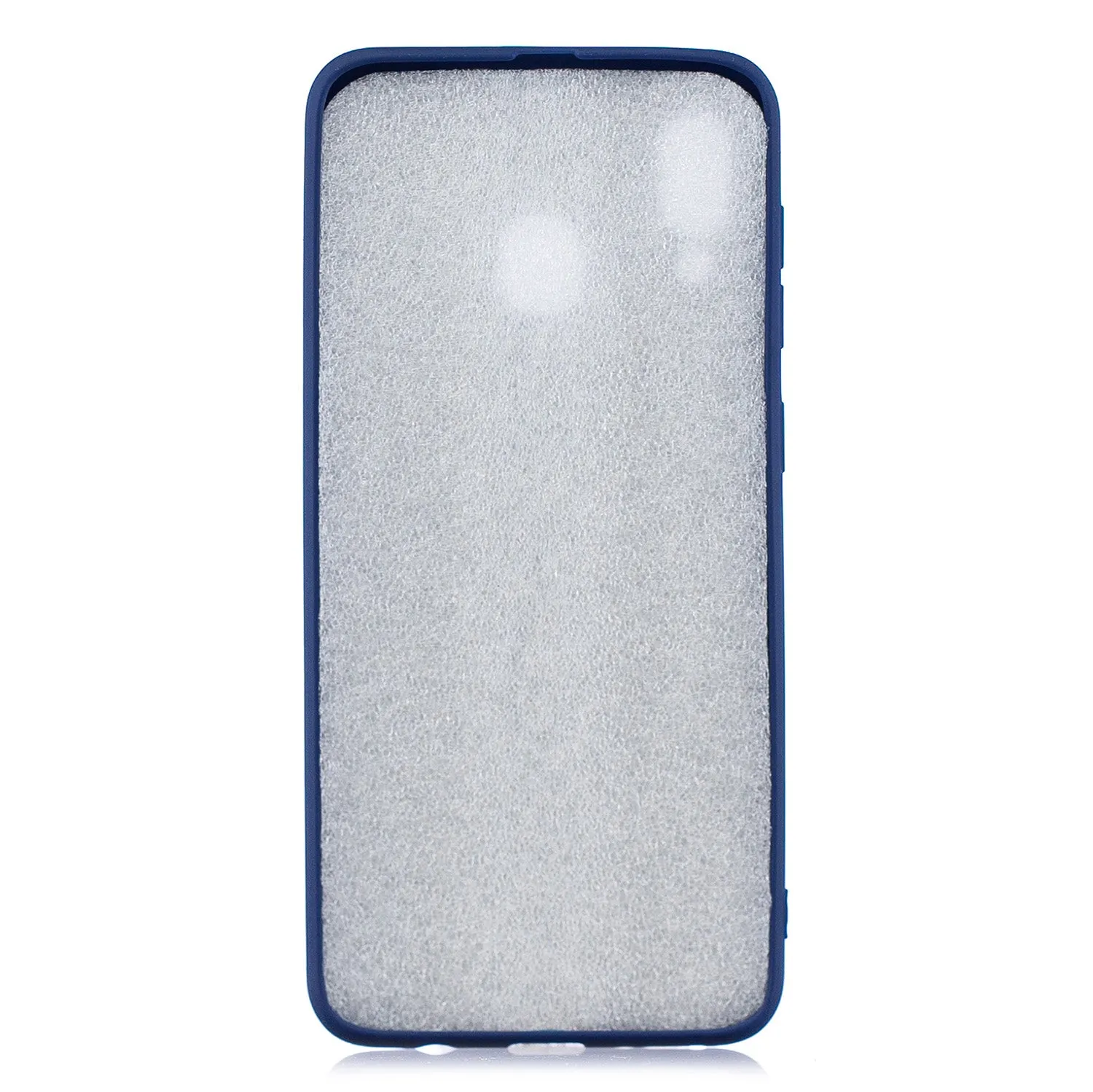 For Samsung A30 Lovely Candy Color Matte TPU Anti-scratch Non-slip Protective Cover Back Case Navy