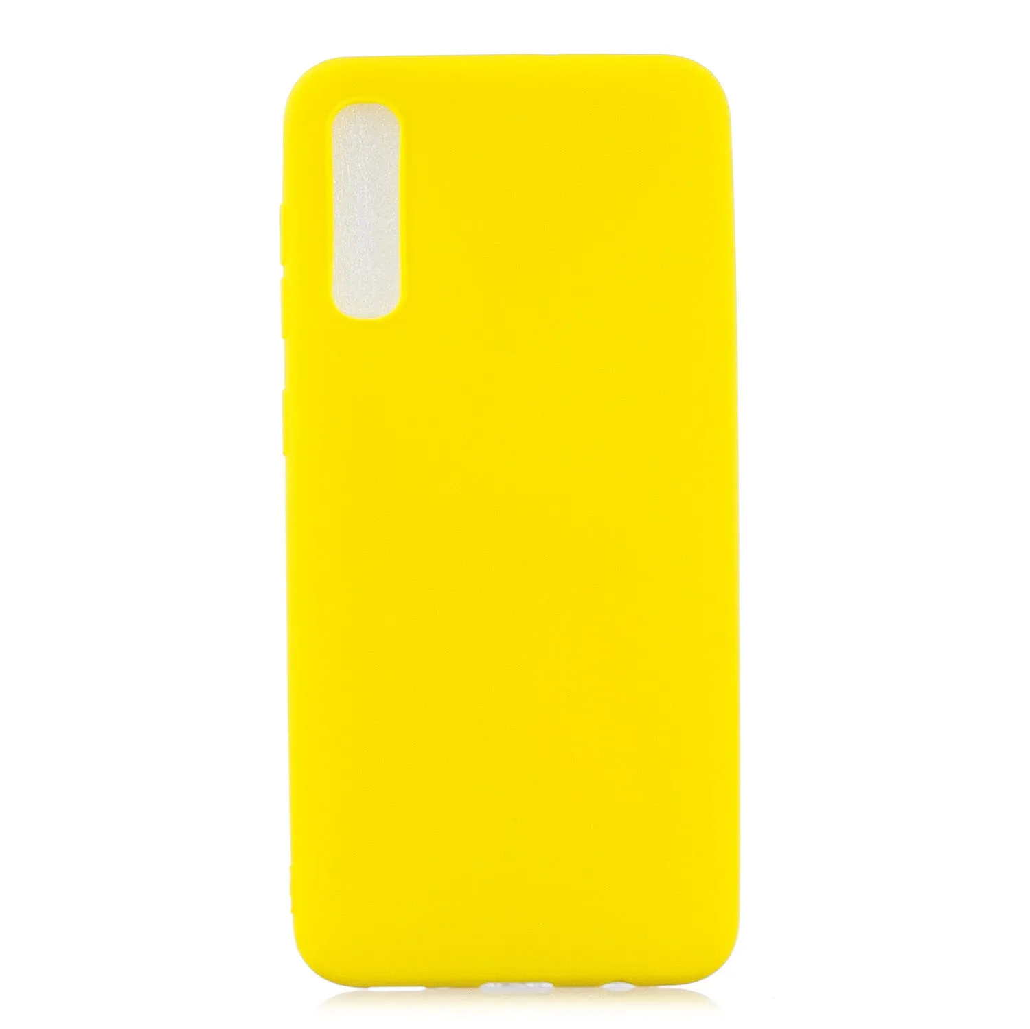 For Samsung A50 Lovely Candy Color Matte TPU Anti-scratch Non-slip Protective Cover Back Case Light blue