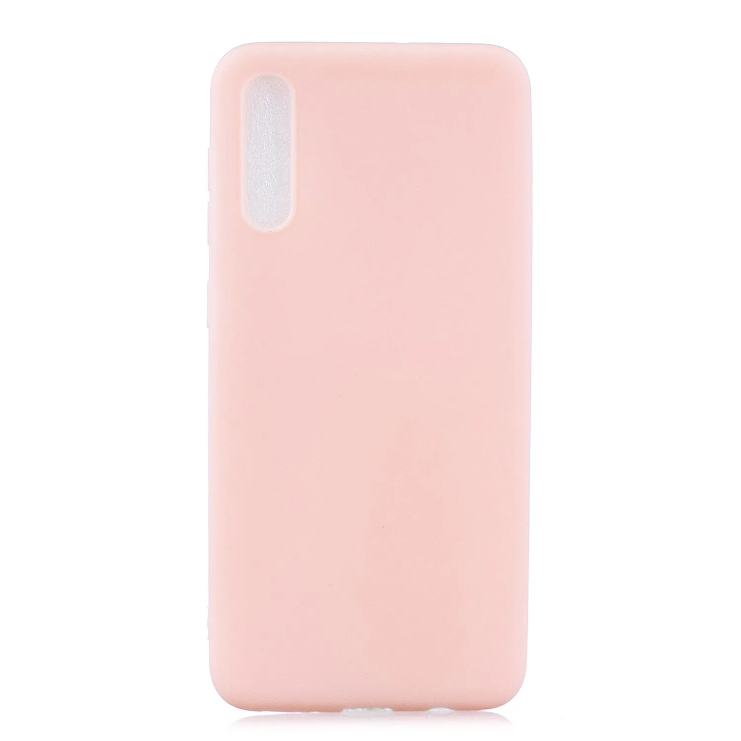 For Samsung A50 Lovely Candy Color Matte TPU Anti-scratch Non-slip Protective Cover Back Case Light blue