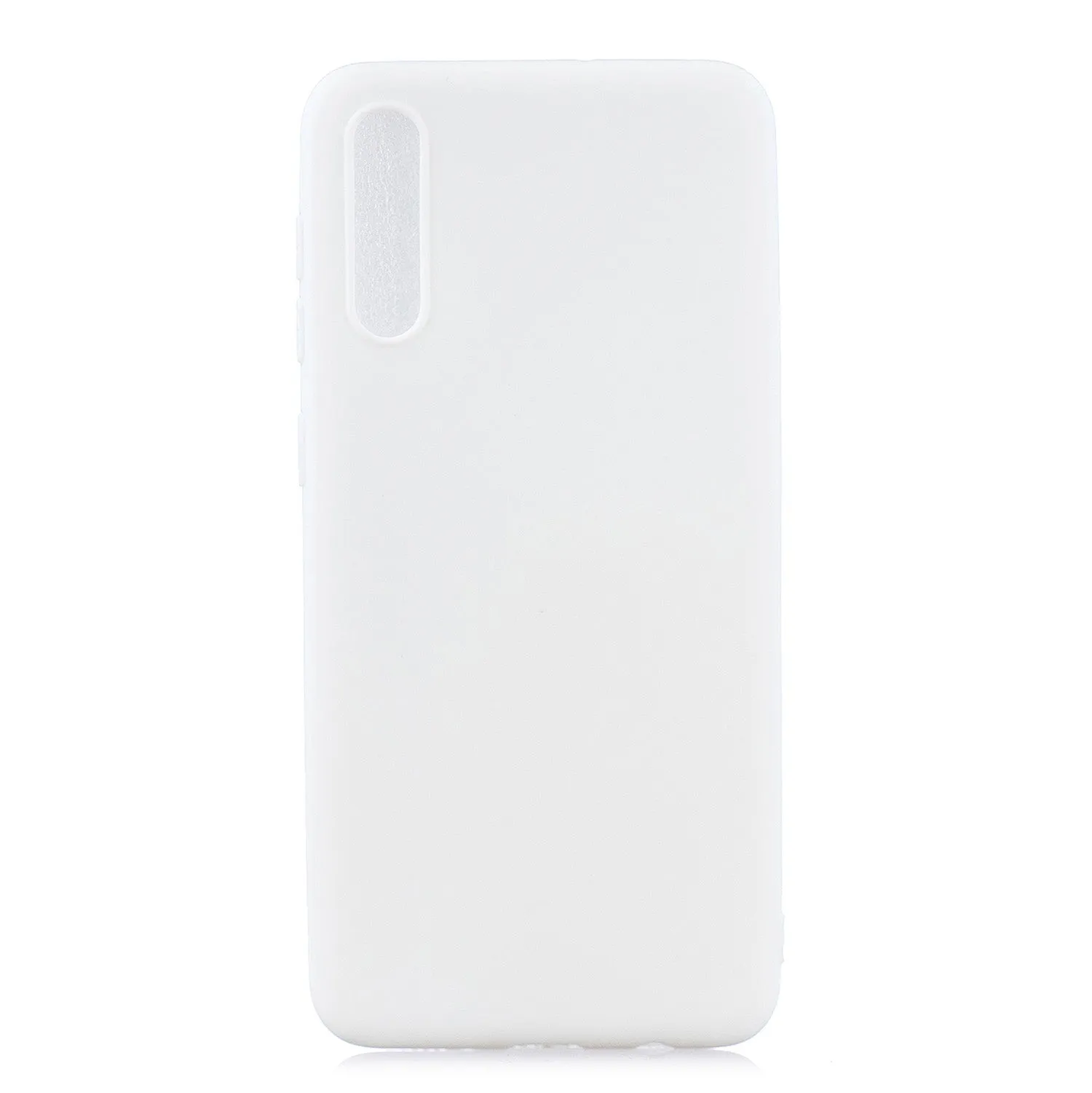 For Samsung A50 Lovely Candy Color Matte TPU Anti-scratch Non-slip Protective Cover Back Case white