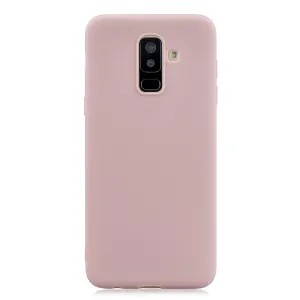 For Samsung A6 PLUS Lovely Candy Color Matte TPU Anti-scratch Non-slip Protective Cover Back Case 11