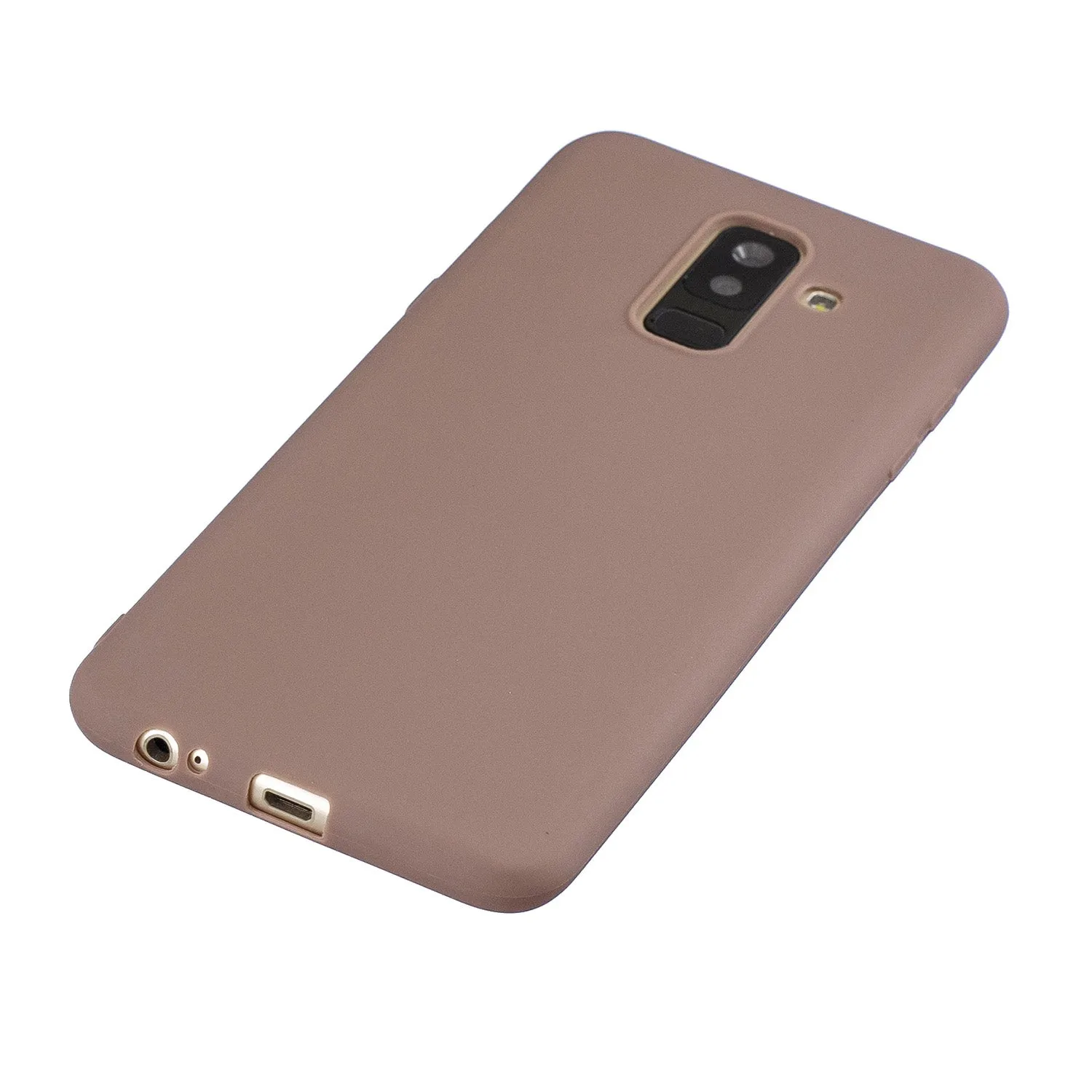 For Samsung A6 PLUS Lovely Candy Color Matte TPU Anti-scratch Non-slip Protective Cover Back Case 11