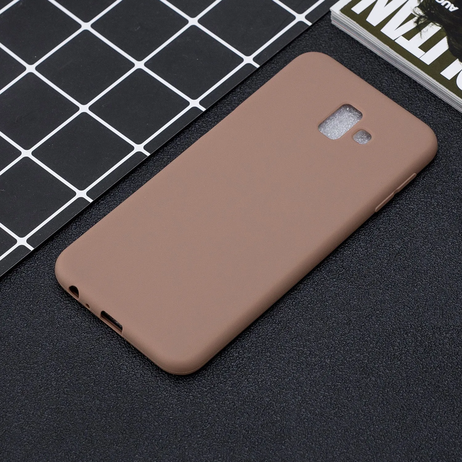 For Samsung J6 PLUS Lovely Candy Color Matte TPU Anti-scratch Non-slip Protective Cover Back Case 9