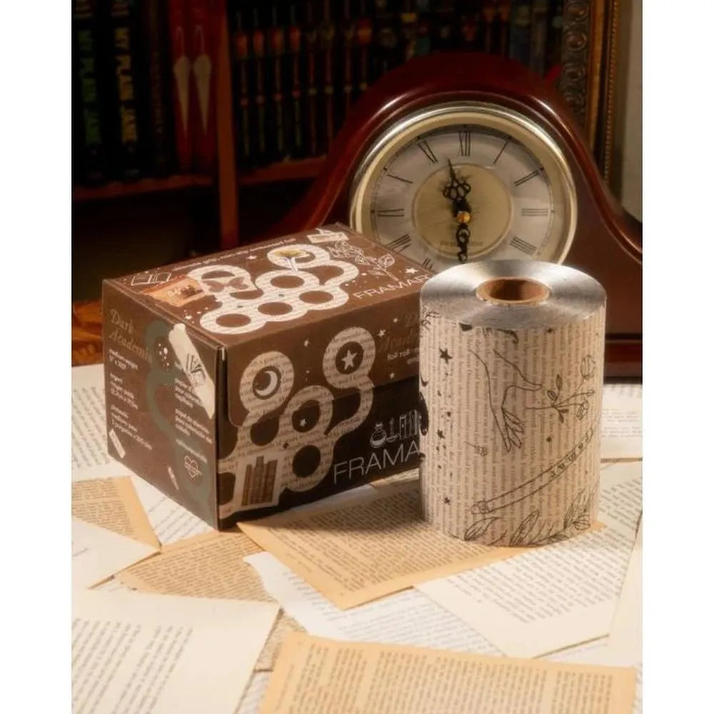 Framar Dark Academia Embossed Foil Roll / 320 Feet