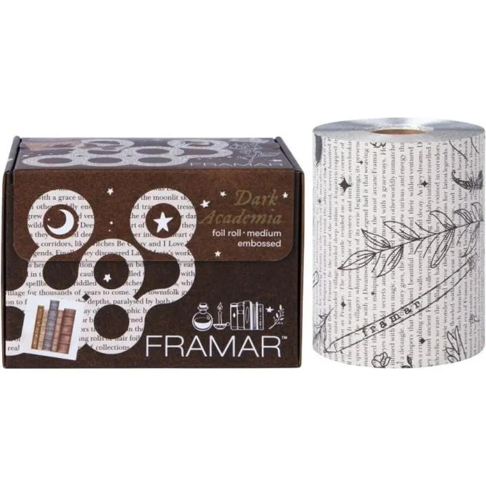 Framar Dark Academia Embossed Foil Roll / 320 Feet