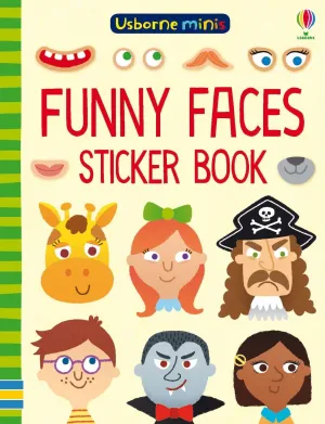 Funny Faces Sticker Book Usborne Minis