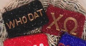 Game Day Beaded Coin Purse