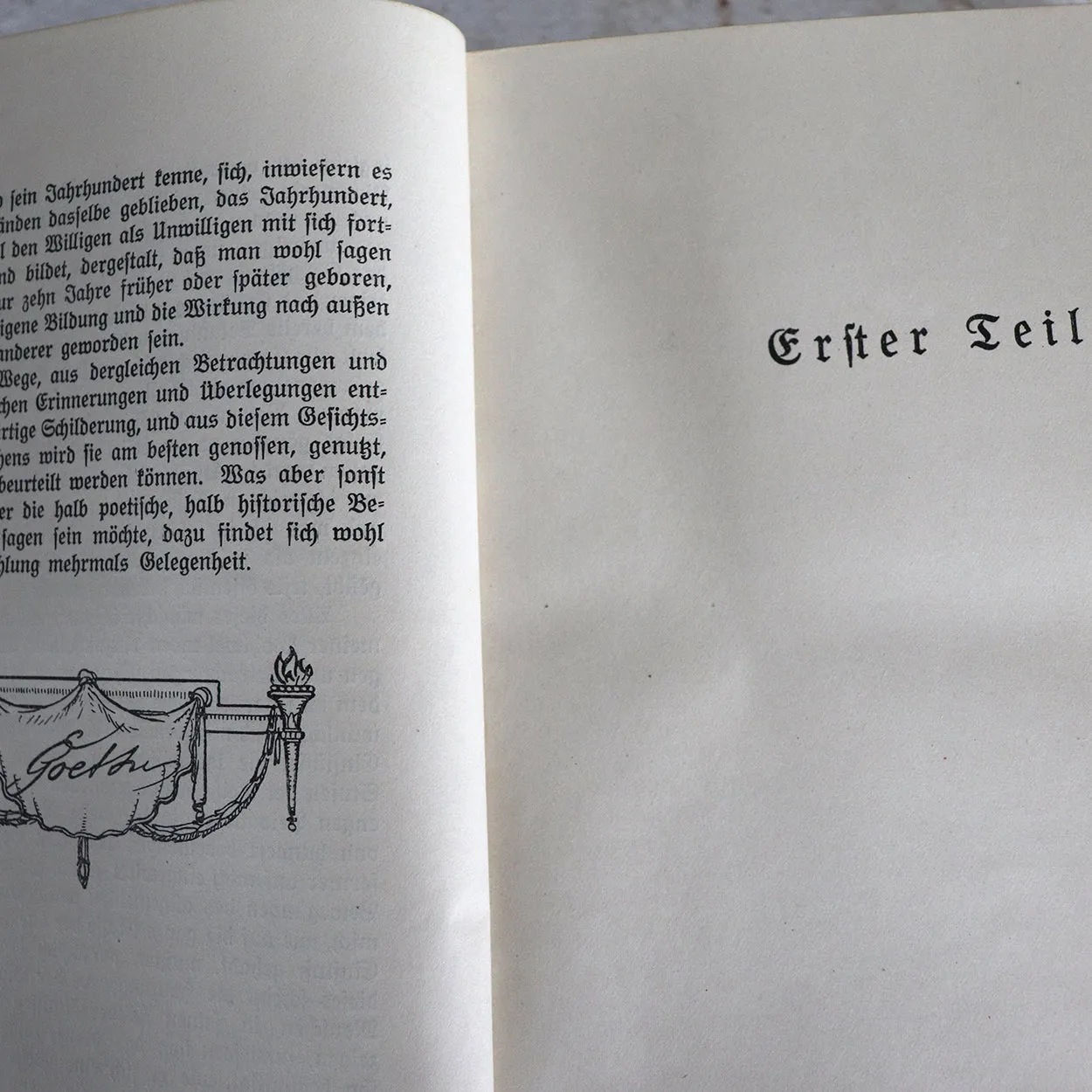 German Leather Book: Goethe, From my Life, Poetry and Truth by Goethe