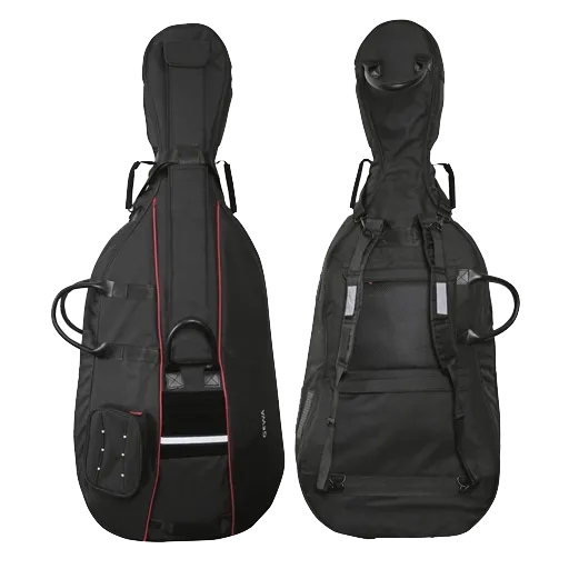 GEWA Prestige Cello Gig Bag 25mm Padding Black with Wheels - 4/4