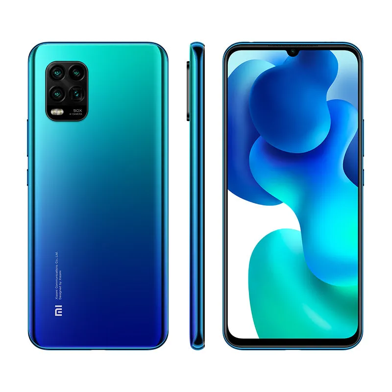 Global Version Xiaomi Mi 10 Lite Snapdragon 765G Octa Core 48MP AI Quad Cameras 6.57"" Dot Drop 4160mAh 5G Smartphone blue_8 256G