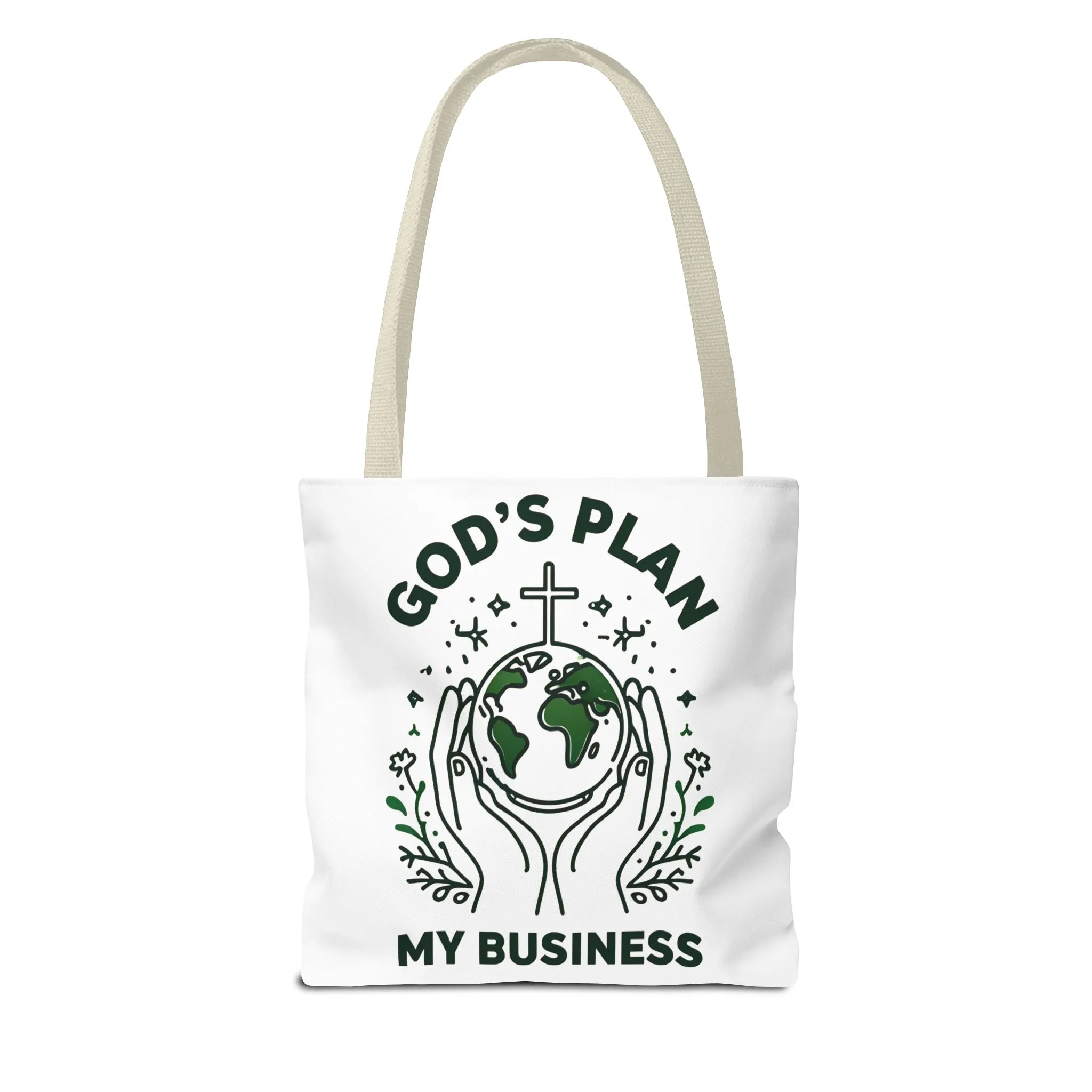 God's Plan Inspirational Tote Bag – Durable Canvas Bag with Purposeful Design for Everyday Use