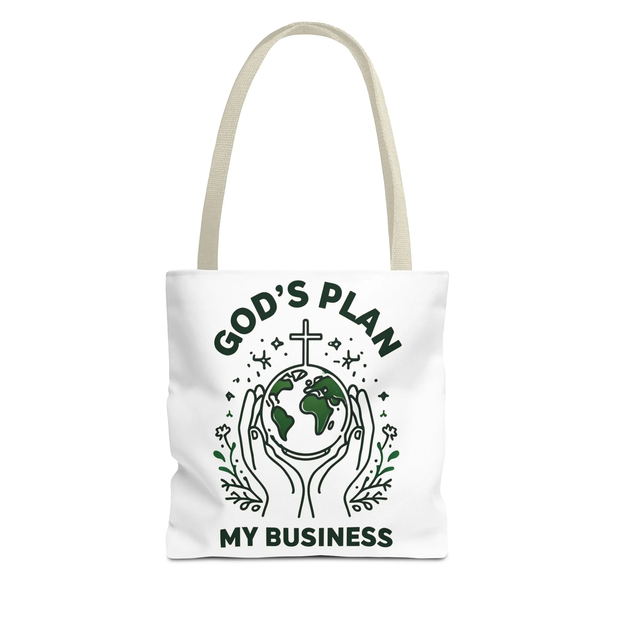 God's Plan Inspirational Tote Bag – Durable Canvas Bag with Purposeful Design for Everyday Use