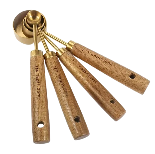 Gold Stainless Steel Measuring Spoons