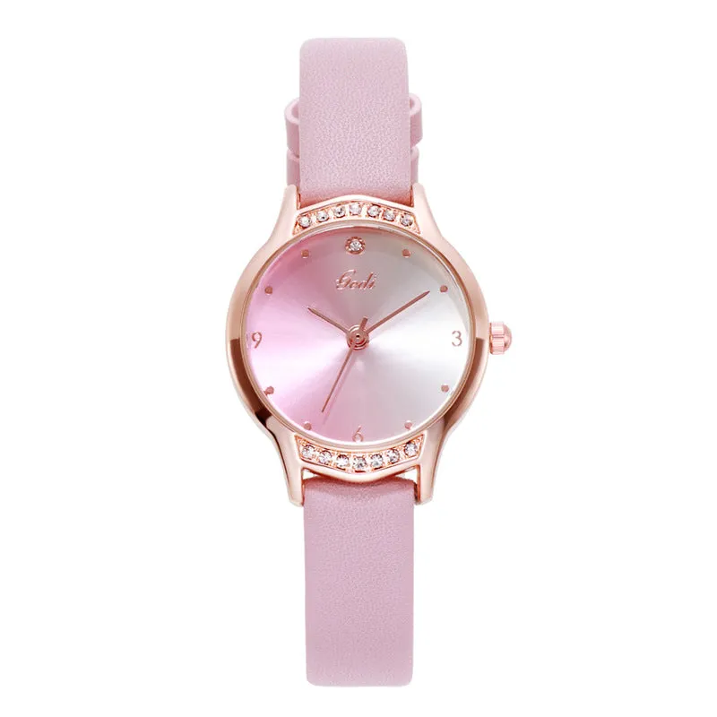 Gradient Dial With Scale Women's Watch