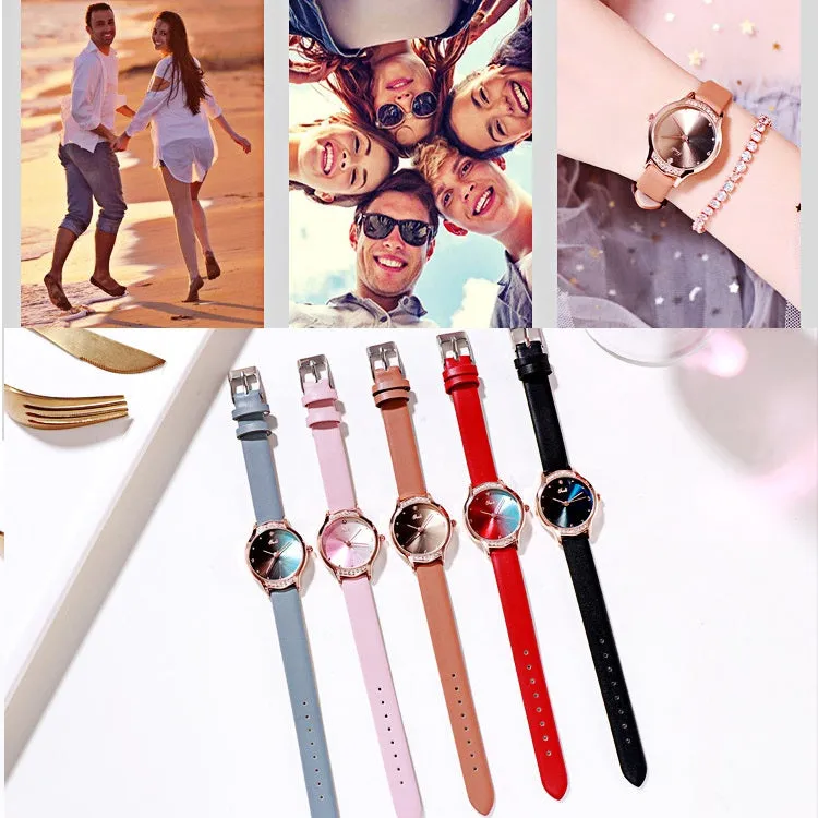 Gradient Dial With Scale Women's Watch