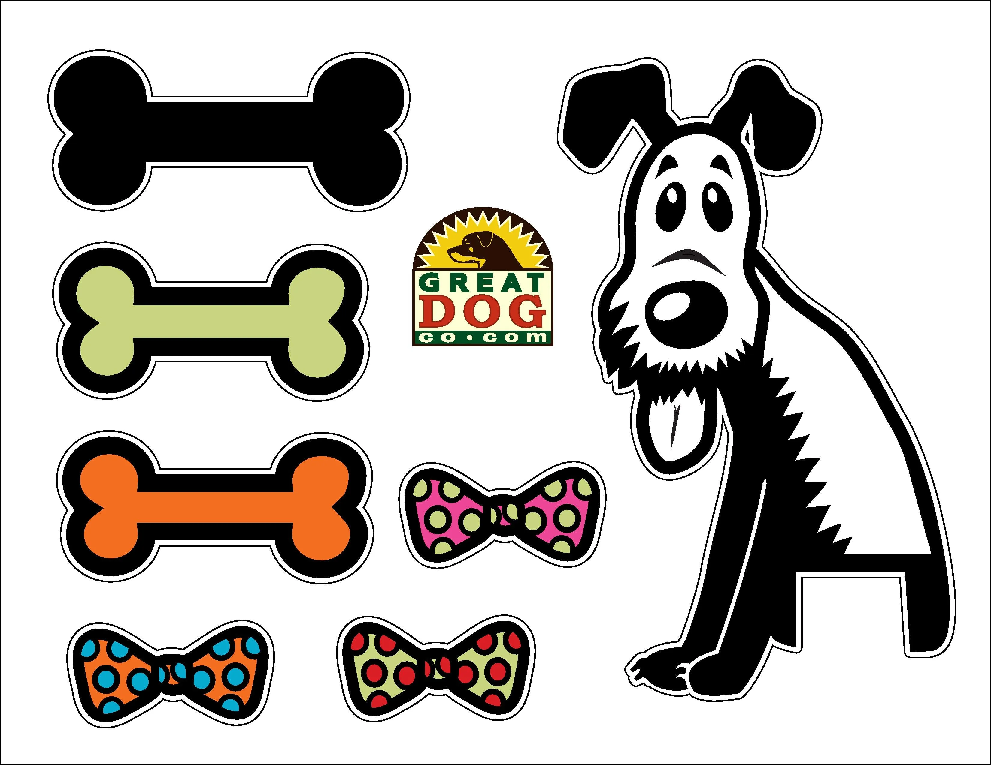 GREAT DOG Vinyl Wall Decal and Dog Tail Hook Set - Epic