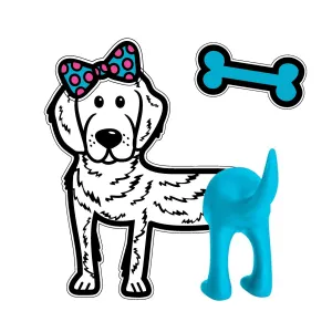 GREAT DOG Vinyl Wall Decal and Dog Tail Hook Set - Sunny